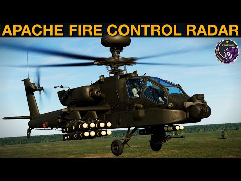 Видео: AH-64D Apache: радар управления огнём FCR (режим GTM) с радиочастотным сигналом Hellfire (пилот и...