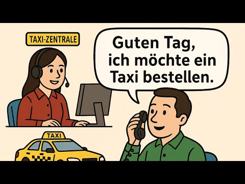Видео: 🇩🇪 Немецкий для начинающих | 🎧 Учим фразы на слух | 🚖 Taxi bestellen | Разговор с диспетчером