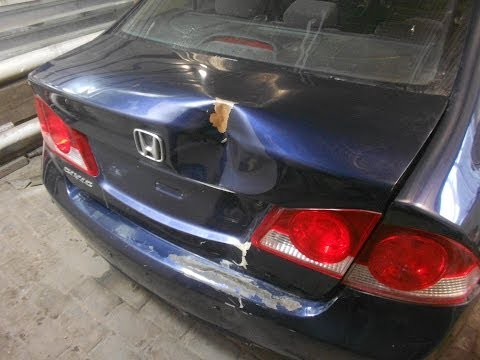 Видео: кузовной ремонт. honda civic body repair.