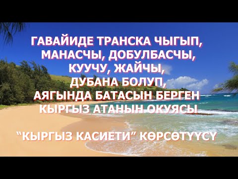 Видео: ГАВАЙИДЕ ТРАНСКА ЧЫГЫП, МАНАСЧЫ, ДОБУЛБАСЧЫ, КУУЧУ, ЖАЙЧЫ, ДУБАНА БОЛУП, АЯГЫНДА БАТА БЕРГЕН АТА