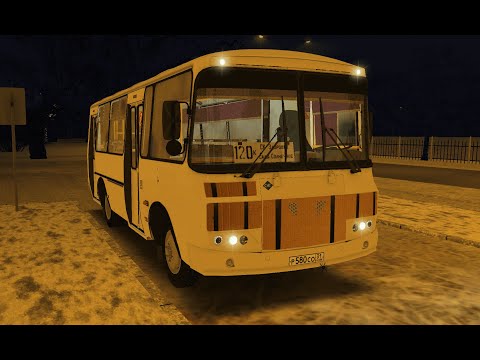 Видео: Ночной рейс по Чистогорской области Маршрут 120к ПАЗ 32054 OMSI 2