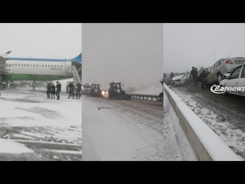 Видео: ДАХШАТ БУТУН ЙЎЛЛАРНИ ҚОР БОСИБ ҚОЛДИ