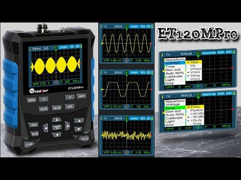 Видео: ET120MPro -  осциллограф с самым простым управлением