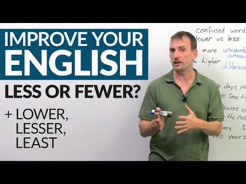Видео: Как и когда использовать LESS, FEWER, LESSER и LEAST в английском языке