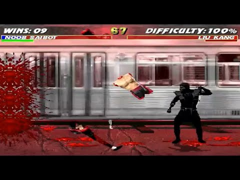 Видео: Ultimate Mortal Kombat 3 - NOOB SAIBOT Полный проход 2023 !!!