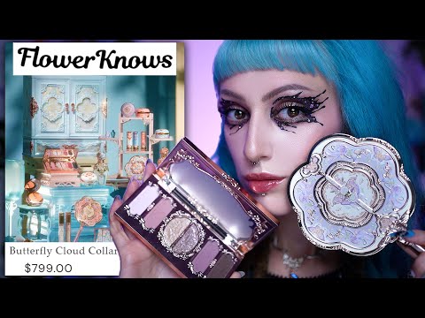 Видео: Косметика FLOWER KNOWS Butterfly Cloud Collar / Творческий кризис и отношение к блогерам