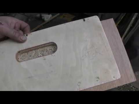 Видео: Фрезерный шаблон, для врезки ручек  в раздвижные двери.