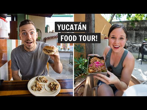 Видео: Лучший гастрономический тур по Мериде, Мексика! (Более 10 традиционных блюд Юкатана)