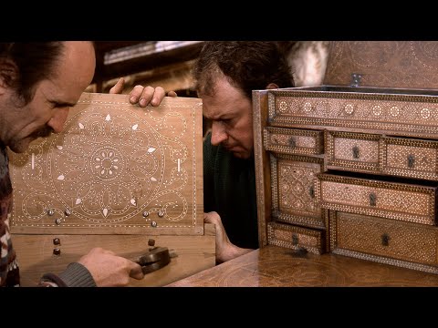 Видео: Мебель и ящики с костями и деревом: шкафы. Ремесленное производство в мастерской