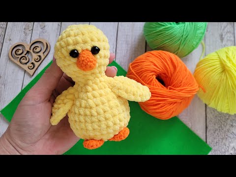 Видео: 🐥ЦЫПЛЕНОК КРЮЧКОМ ИЗ ПЛЮША🐣crochet chick🐥Küken häkeln