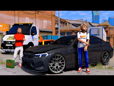 Видео: ОПЕРСКАЯ ЕЗДА В GTA 5 - КУПИЛ БИТУЮ BMW G20 330i! ВОССТАНОВИЛИ БЭХУ И ПЕРЕОДЕЛИ В РЕСТАЙЛИНГ! 🌊ВОТЕР