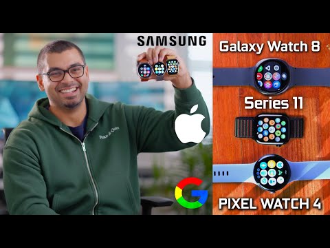 Видео: Полное сравнение Google Pixel Watch 4, Apple Watch Series 11 и Samsung Galaxy Watch 8