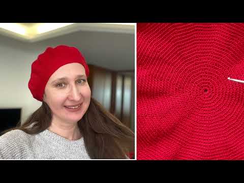 Видео: Как связать берет крючком на весну