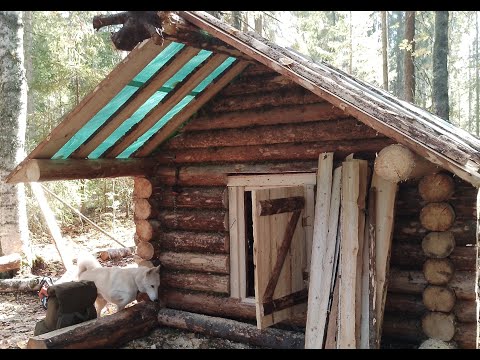 Видео: Строительство промысловой избы! Поход третий...