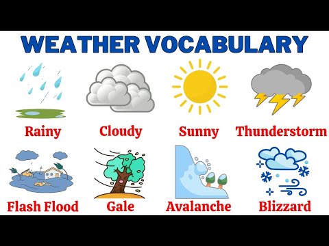 Видео: 🌦️ Более 50 фраз на тему погоды | Английская лексика | Словарь на тему погоды и стихийных бедствий!