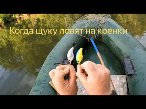 Видео: Лучшие воблеры-кренки на щуку и когда на них ловить. Выход щуки на закате на малой реке.