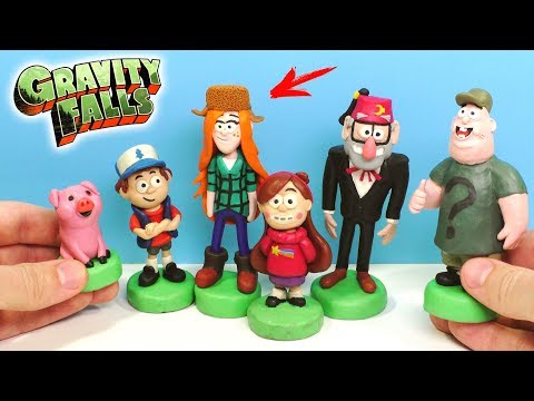 Видео: ЛЕПИМ ГРАВИТИ ФОЛЗ - ВЕНДИ, ЗУС и дядя СТЭН | Gravity Falls from clay