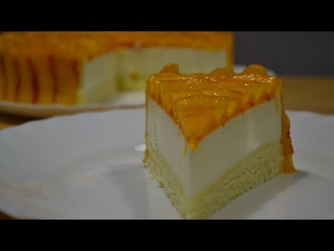 Видео: Йогуртовый Торт с Персиками (Райский Вкус)) Yogurt cake with peaches