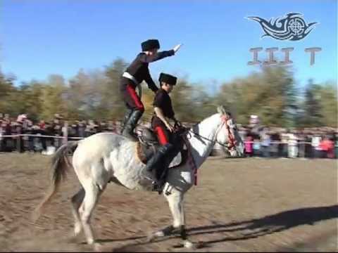 Видео: Джигитовка Баклановцы