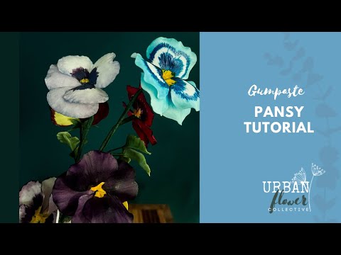 Видео: Как сделать яркую мастихинку / цветочную пасту / сахарные анютины глазки — пошаговое руководство