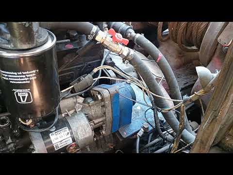Видео: Убрал пускач и поставил переходник под стартер 12 v., часть 2