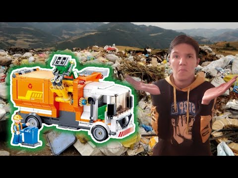 Видео: Мусоровоз от мерседеса, обзор лего sluban город мусоровоз