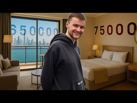 Видео: Отель за 75 000 vs Апартаменты за 600 000. Проживание в Дубае.