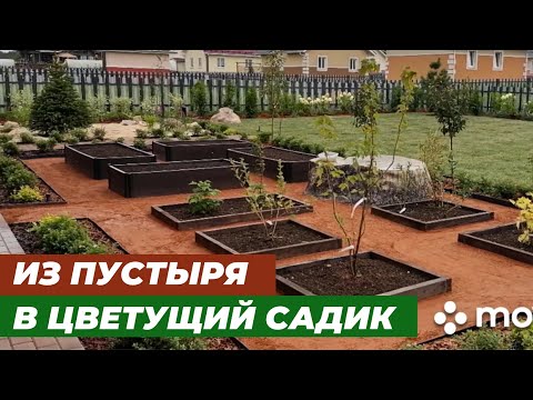 Видео: Превращение из пустыря в цветущий садик