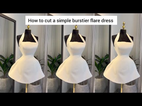 Видео: КАК СКРОЙТЕ ПРОСТОЕ ПЛАТЬЕ-БЮСТЬЕ С РАСКЛЕШЕННЫМ КРОЕМ #клеш