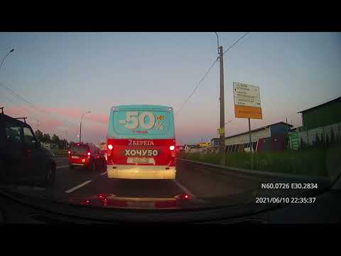 Видео: Driving in St.Petersburg city: Зеленогорск - Кронверкское 10/06/2021 (timelapse 4x)