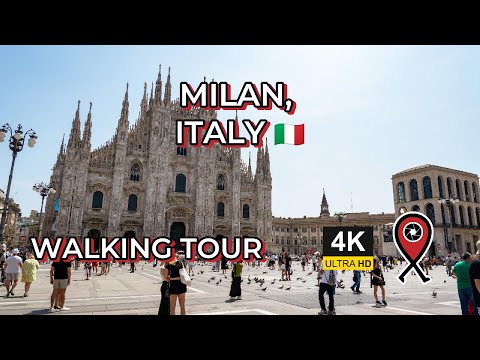Видео: Прогулка по Милану 🇮🇹 | Дуомо, Галерея и Современные Арки | 4K + Subtitles