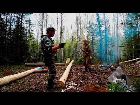 Видео: Строим избу. Фундамент и окладной венец.