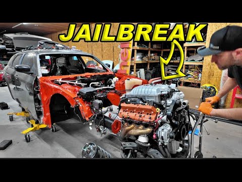 Видео: Превращаем последний Charger JAILBREAK Hellcat в Dodge Magnum!