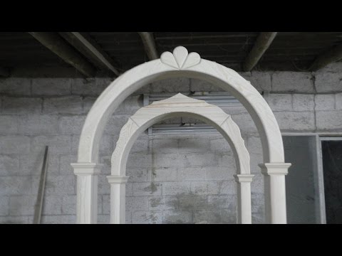 Видео: Изготовление деревянной арки / Production of wooden arch