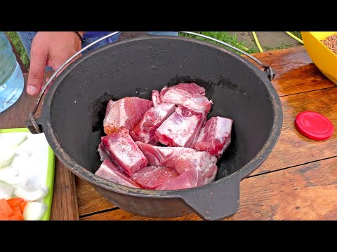 Видео: ПЛОВ ОТДЫХАЕТ!!! Мясо в Казане в Тандыре!