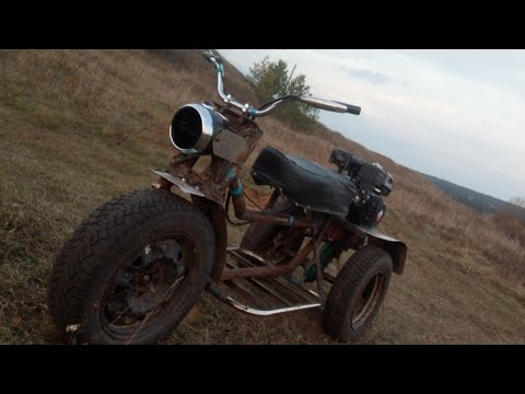 Видео: Трицикл из мотоблока Крот.