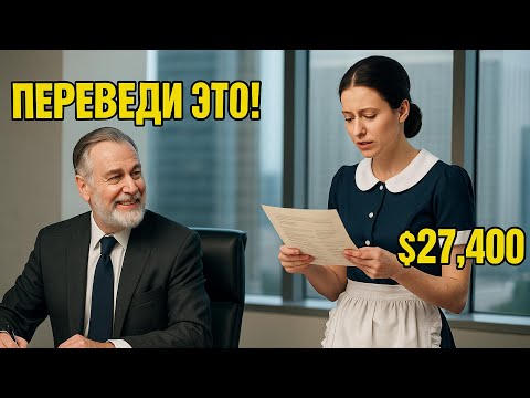 Видео: «Сумеешь перевести — получишь мою зарплату» усмехнулся миллионер. Горничная смогла и он был в шоке.