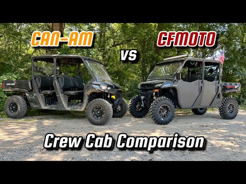 Видео: Сравнение и обзор CFMOTO UFORCE 1000 и Canam Defender HD10