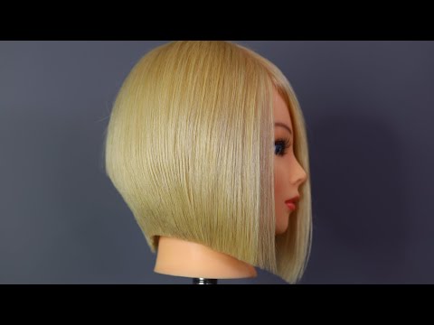Видео: Урок по стрижке градуированный боб