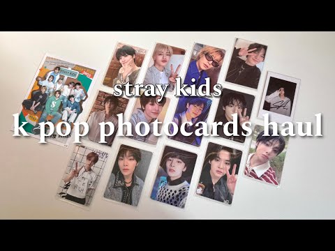Видео: распаковка карт | stray kids | k pop photocards haul