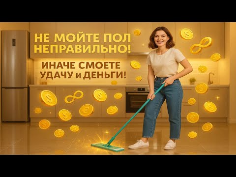 Видео: Не мойте пол неправильно! Иначе смоете удачу и деньги!