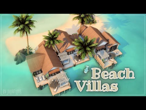 Видео: Пляжные виллы💦🌅│Строительство│Beach Villas│SpeedBuild│NO CC [The Sims 4]