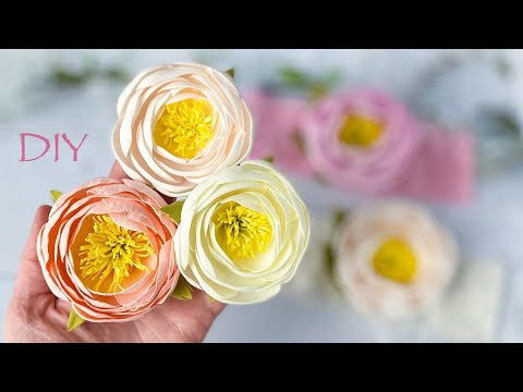 Видео: Только фоамиран и утюг! Цветы из Фоамирана Пион на повязку DIY Foam Sheet Flowers / Flores de Foamy