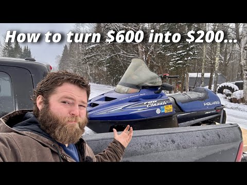 Видео: Продавец сказал: «Работает и ездит»... Polaris Classic 700 Проблем оказалось больше, чем я ожидал!!!