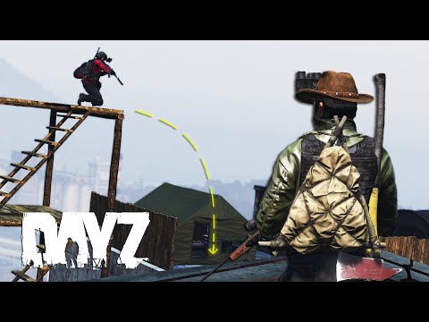 Видео: Рейд прыжком самого высокого дома сервера - DayZ