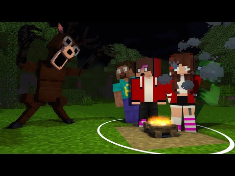 Видео: MAIZEN: Джей-Джей и Майки побег из 99 ночей в лесу — Minecraft Animation