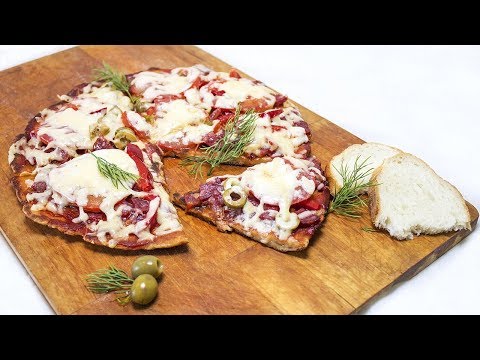 Видео: ПИЦЦА из батона на сковороде  за 10 минут.