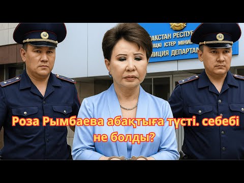 Видео: Роза Рымбаева абақтыға түсті. себебі не болды?