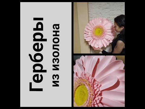 Видео: Герберы из изолона. Легко и просто / Gerbera from isolon