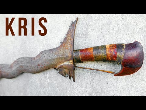 Видео: Реставрация старинного меча Моро Крис - Филиппины